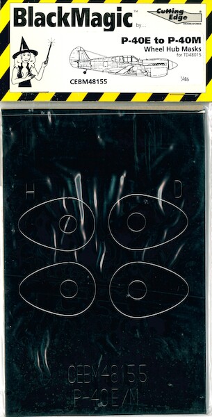 Curtiss P40E to P40M Wheel Hub Masks (TD48015) CEBM48155