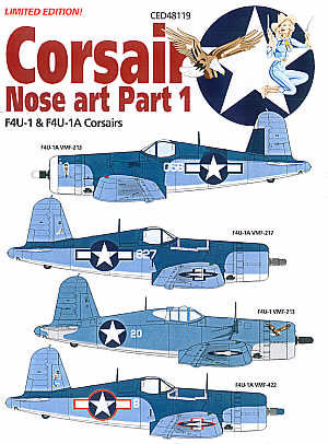 Corsair Noseart Part 1 (F4U-1 & F4U-1a) CED48119