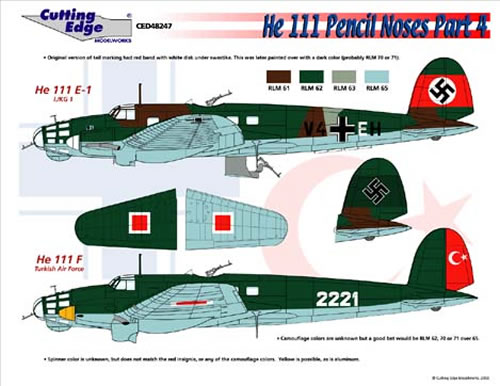 Heinkel He111E/F Pedro "Pencil Noses" Part 4 (1/KG1, Turkish AF)  CED48247