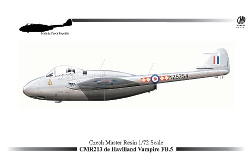 De Havilland Vampire FB5 (RNZAF, SAAF, RAF)  CMR72-213