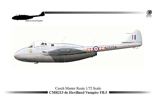 De Havilland Vampire FB5 (RNZAF, SAAF, RAF) CMR72-213