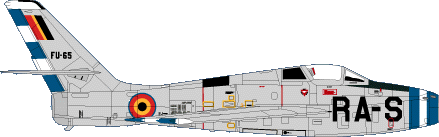 Republic F84F Thunderstreak Serials for bare metal and Vietnam version(Blu) D4834