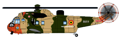 Belgian Air Force Sea King Mk48 Data-Stencilling D4872