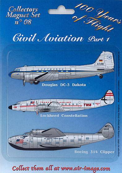 Fridge Magnets set: Civil Aviation Part 1 Props  MAGNETS 08