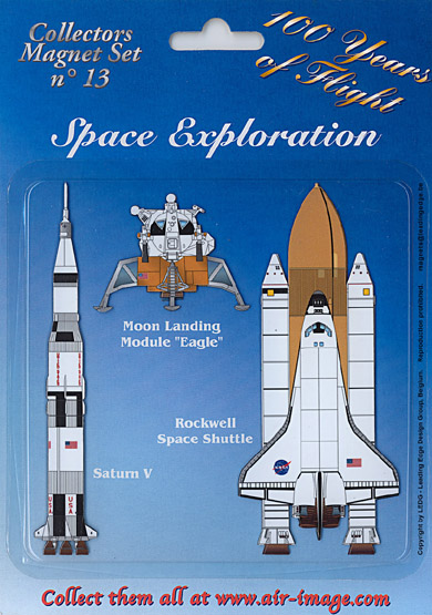 Fridge Magnets set: Space Exploration  MAGNETS 13