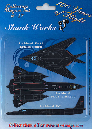 Fridge Magnets set: Skunk Works MAGNETS 17