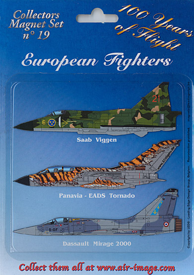 Fridge Magnets set: European fighters MAGNETS 19
