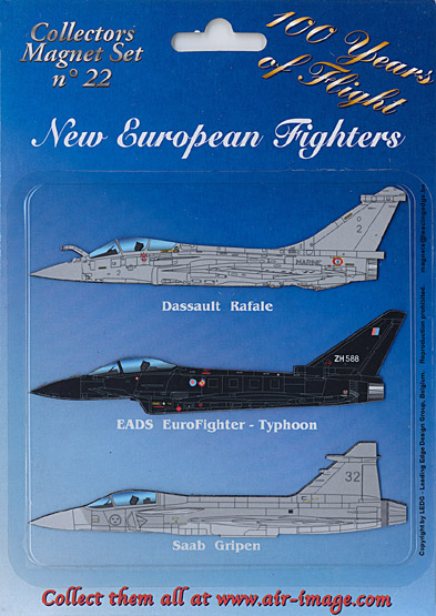 Fridge Magnets set: New European Fighters MAGNETS 22