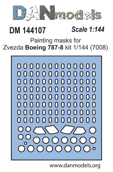 Vinyl painting mask for windows Boeing 787-8 (Zvezda)  DM144107