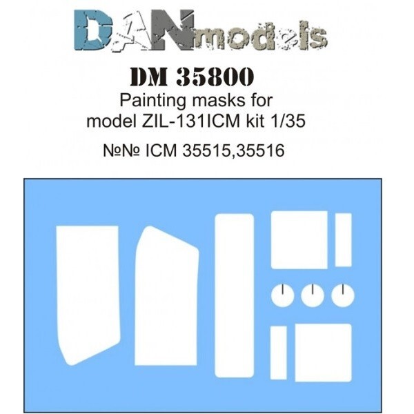 Vinyl painting mask for ZIL131 (ICM) DM35800