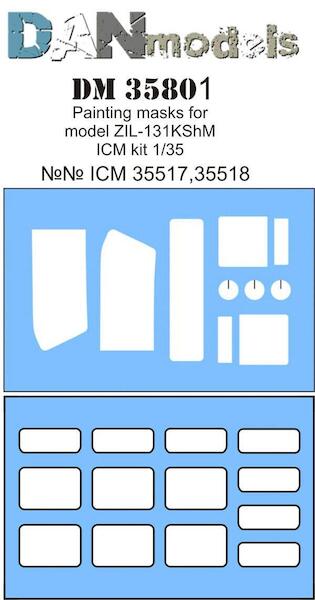 Vinyl painting mask for ZIL131KShM (ICM) DM35801