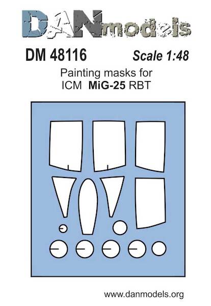 Vinyl painting mask for Mikoyan MiG25RBT (ICM) DM48116