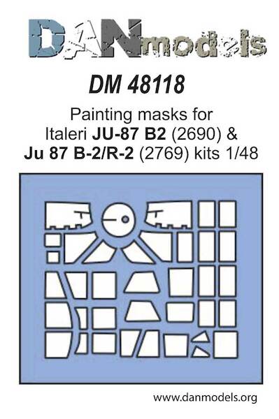 Vinyl painting mask for Junkers Ju87B-2/R-2 Stuka (Italeri) DM48118
