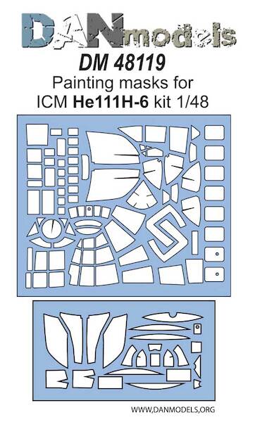 Vinyl painting mask for Heinkel He111H-6 (ICM) DM48119