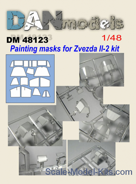 Vinyl painting mask for IL2 Sturmovik (Zvezda)  DM48123