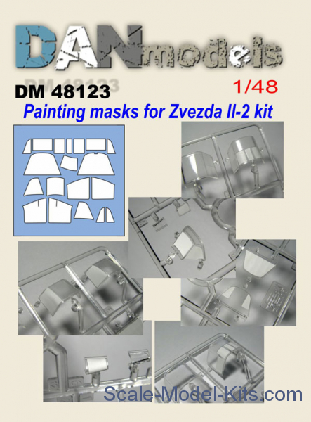 Vinyl painting mask for IL2 Sturmovik (Zvezda) DM48123