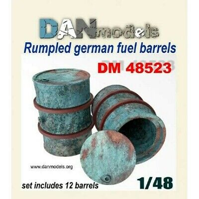 German fuel Barrels, Rumpled (12x) DM48523