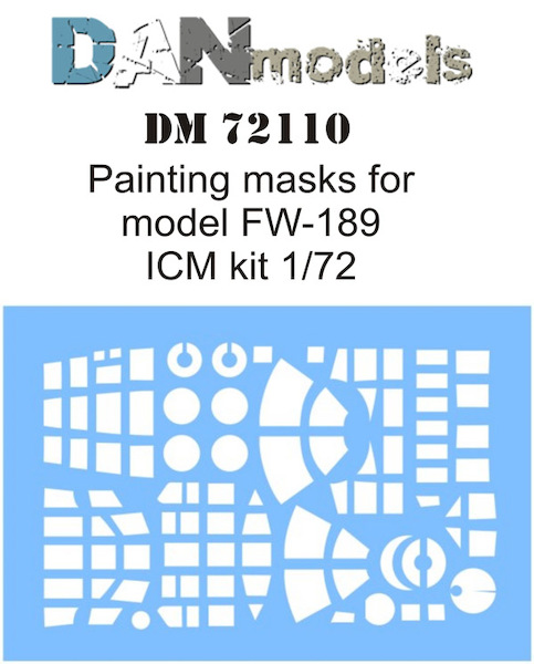 Vinyl painting mask fo Focke Wulf FW189 ICM)  DM72110