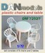 Plastic Chairs (8x) and tables (2x) 