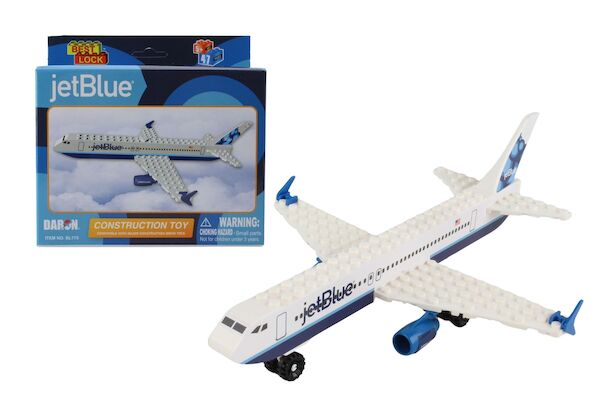 Construction Block Toy (Jet Blue) 55 piece BL175