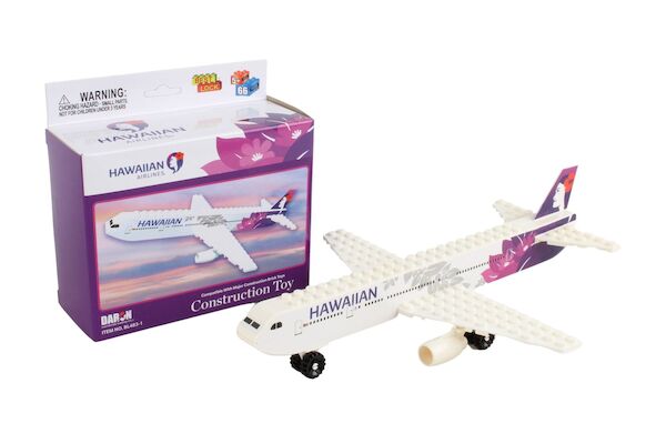 Construction Block Toy (Hawaiian Airlines) 55 piece BL483