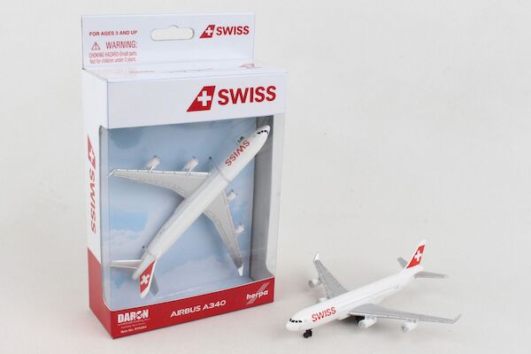 Single Plane for Airport Playset (Airbus A340 Swiss)  RT0284