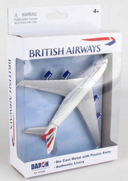 Single Plane for Airport Playset A380 (British Airways) RT6008