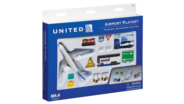 Airport Playset (United Airlines Boeing 777) RT6261