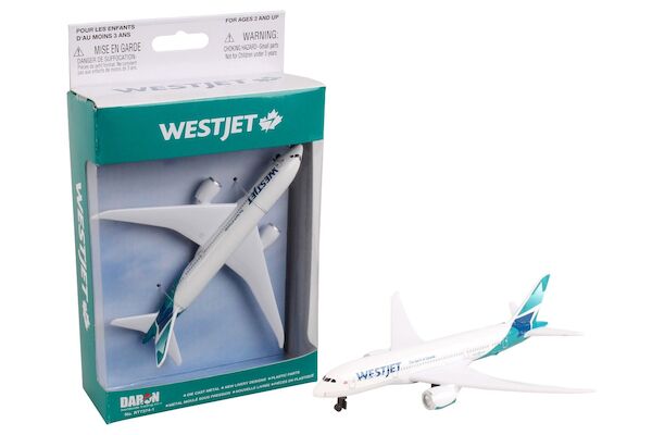 Single Plane for Airport Playset (Boeing 787 Westjet) RT7374-1