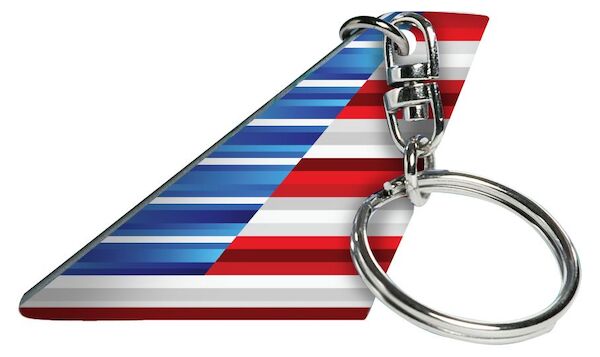 American Airlines 2019 livery Tail keychain TK2001-1