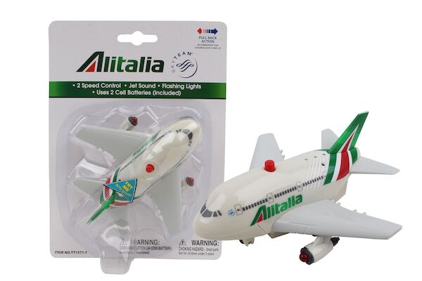 Pullback Plane with Light & Sound (Alitalia) TT1157-1