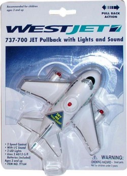 Pullback Plane with Light & Sound (Westjet) TT164