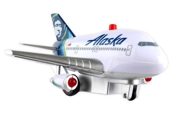 Pullback Plane with Light & Sound (Alaska Airlines) TT990-1