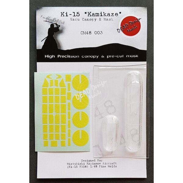 Mitsubishi Ki15 "Kamikaze" Canopy and mask (Fine Molds) CM48-003