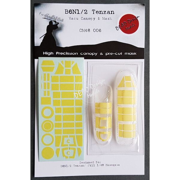 Nakajima B6N1/2 Tenzan Canopy and mask (Fine Molds)  CM48-006