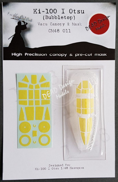 Kawasaki Ki100 I Koh "Tony" Bubbletop Canopy and mask (Hasegawa) CM48-011
