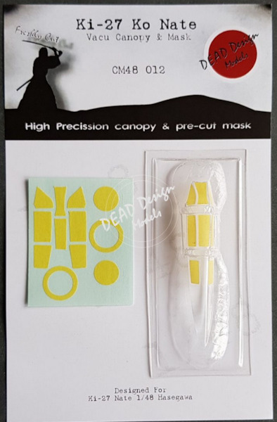 Nakajima Ki27 Koh "Nate"Canopy and mask (Hasegawa) CM48-012
