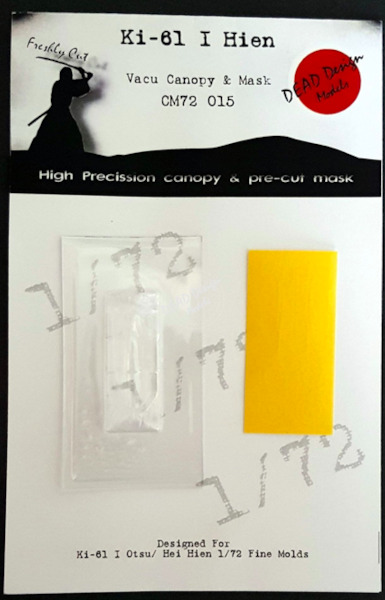 Kawasaki Ki61-I Hien "Tony" Canopy and mask (Fine Molds) CM72-015