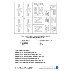 A1H Skyraider National insignia and Markings 1950's  (Zoukei Mura)  NM32016