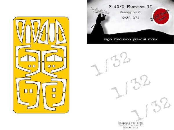 F4C/D Phantom II Canopy mask (Tamiya)  NM32074