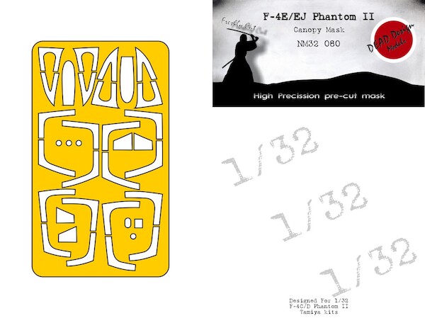 F4E/EJ Phantom II Canopy mask (Tamiya)  NM32080