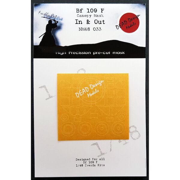 Messerschmitt BF109F 'Friedrich' In and out Canopy mask (Zvezda) NM48033