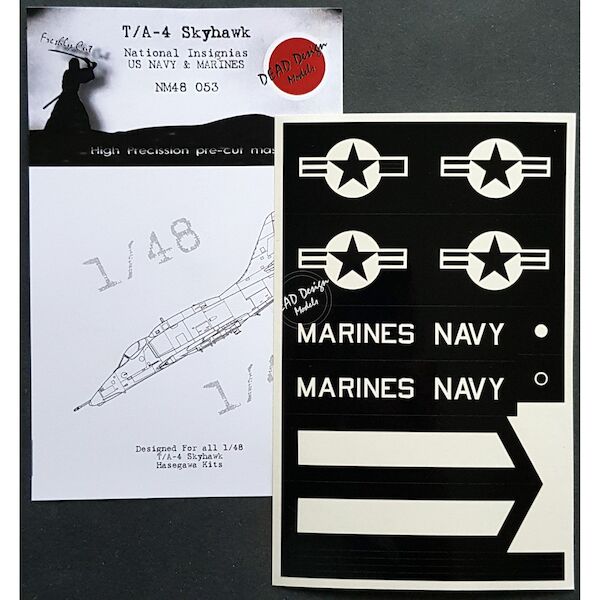 Douglas T/A4 Skyhawk national Insignia US Navy/Marines (Hasegawa) NM48053