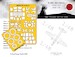 North American B25J Mitchel Canopy and wheel Mask (Hong Kong Models) NM48138