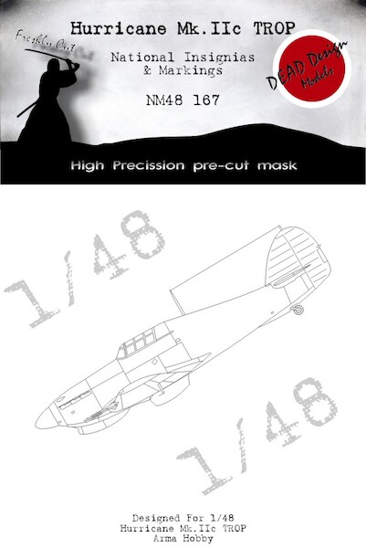 Hawker Hurricane MKIIc National insignias and Markings Mask (Arma Hobby) NM48167