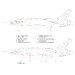 F105/F/G Thunderchief National Insignia and markings mask CORRECTED (Hasegawa, Monogram, Hobby Boss) NM48185