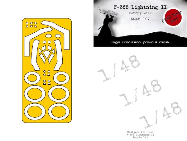 F35B Lightning II  Canopy and wheel Mask (Tamiya)  NM48197