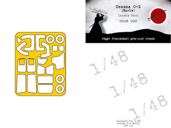 Cessna O2 (Early)  Canopy and wheel Mask (Arma Hobby)  NM48200