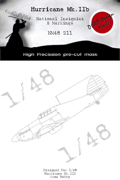Hawker Hurricane MKIIb National insignias and Markings Mask (Arma Hobby) NM48211