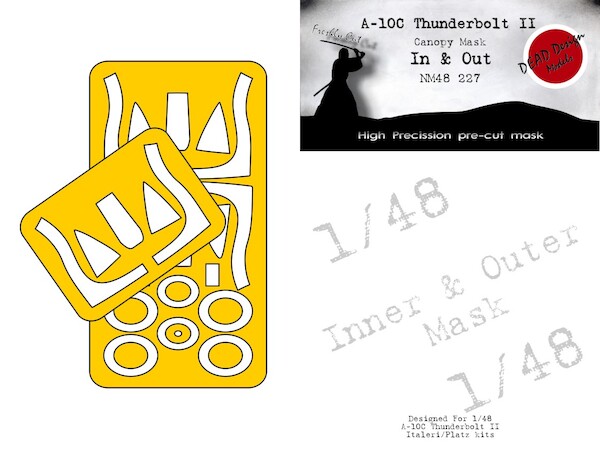 A10A/C Thunderbolt Canopy and wheel mask  In and outside (Italeri, Platz)  NM48227